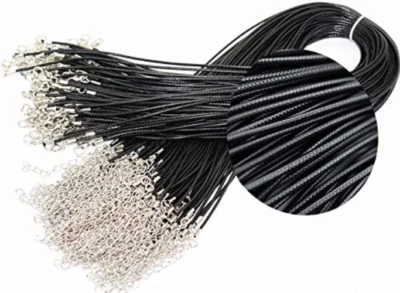 18» 50шт кожи струнных инструментов подвески ожерелье шнуры оптовая продажа веревки оптом лот шнуры - Изображение 1 из 4