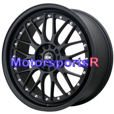 XXR 521 18 x 8.5 +35 Flat Black Lip Mesh Rims Wheels 5x100 Scion FRS Subaru BRZ Foto 1 de 4