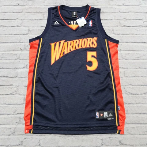 Vintage Golden State Warriors Baron Davis Signed Jersey by Adidas Size XL Sewn Cover