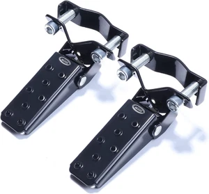 Universal Motorcycle Foot Pegs: Bike Footpegs Folding Pedal Fit for Mini Bike AT - Picture 1 of 12