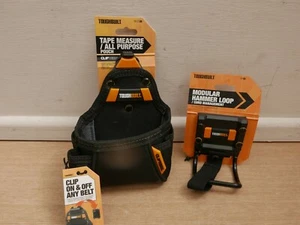 TOUGHBUILT CT25 TAPE MEASURE & ALL PURPOSE POUCH HOLSTER & TB 52 HAMMER LOOP - Picture 1 of 1