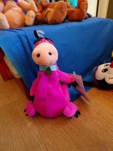 Vintage Warner Bros Studio Store Bean Bag Dino Plush Stuffed Toy W/Tag - Picture 1 of 6