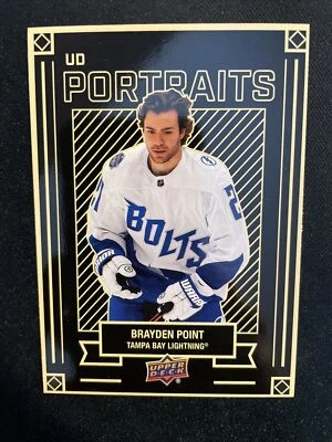 22-23 UD Series 1 Hockey UD Portraits P-5 Brayden Point - Image 1 of 2