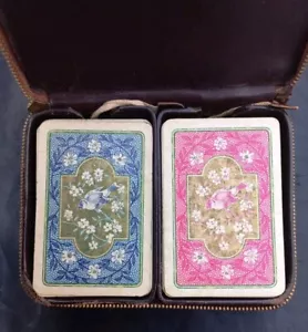 Etui 2 Jeux de cartes à jouer Ferd. Piatnik and Sons Vienna - Photo 1 sur 10