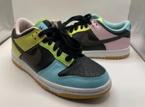 Nike Dunk Low SE GS Negro Chocolate Oscuro Copa Talla 4Y CZ2496-001 - Imagen 1 de 10
