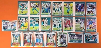 🐬⚪️🟠 2024 SCORE Football Team Set & INSERTS Miami Dolphins (22 Cards) ⚪️🟠🐬 - Image 1 of 4