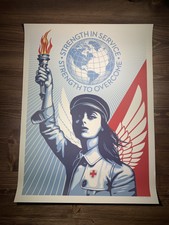 Shepard Fairey Obey Giant Angel Of Hope And Strength Art Print Offset Poster