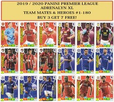 Panini Premier League Adrenalyn XL 2019/20 2020 TEAM MATE & HERO cards #1-180
