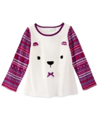 Camiseta First Impressions Bebé Niñas Talla 12 Meses Fair Isle Bear Foto 1 de 4