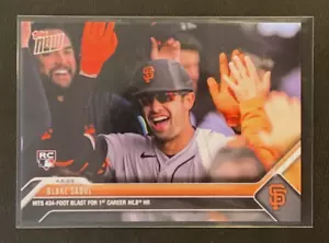 2023 Topps AHORA MLB #62 | BLAKE SABOL | RC Rookie | Giants; 1st HR; tarjeta base - Imagen 1 de 2