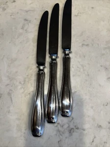SET OF 3 Mikasa Stainless Steel 18-8 Cathy Hardwick HARTSDALE Dinner Knives - Picture 1 of 3