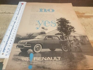 1950s RENAULT DAUPHINE Original Sales Adverts - Picture 1 of 2
