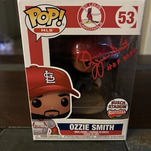 ozzie smith Signed Funko Pop Inscribed HOF 2002 - Picture 1 of 6
