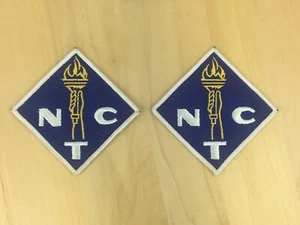 Vtg Mason Dixon NTC Embroidered Patch Diamond Torch 2 Items - Picture 1 of 3