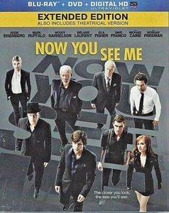 New & Sealed - Now You See Me (Blu-ray + DVD, 2013) with slipcover - Picture 1 of 2