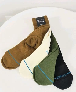 Stance Medium Icon Crew Socks 4 Pack Men's 6-8.5 Women's 8-10.5 Long Casual New - Picture 1 of 5