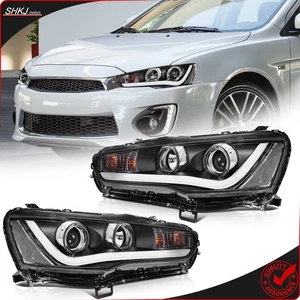 For 2008-2017 Mitsubishi Lancer EVO LED DRL Headlights Assembly Pair - Bild 1 von 14