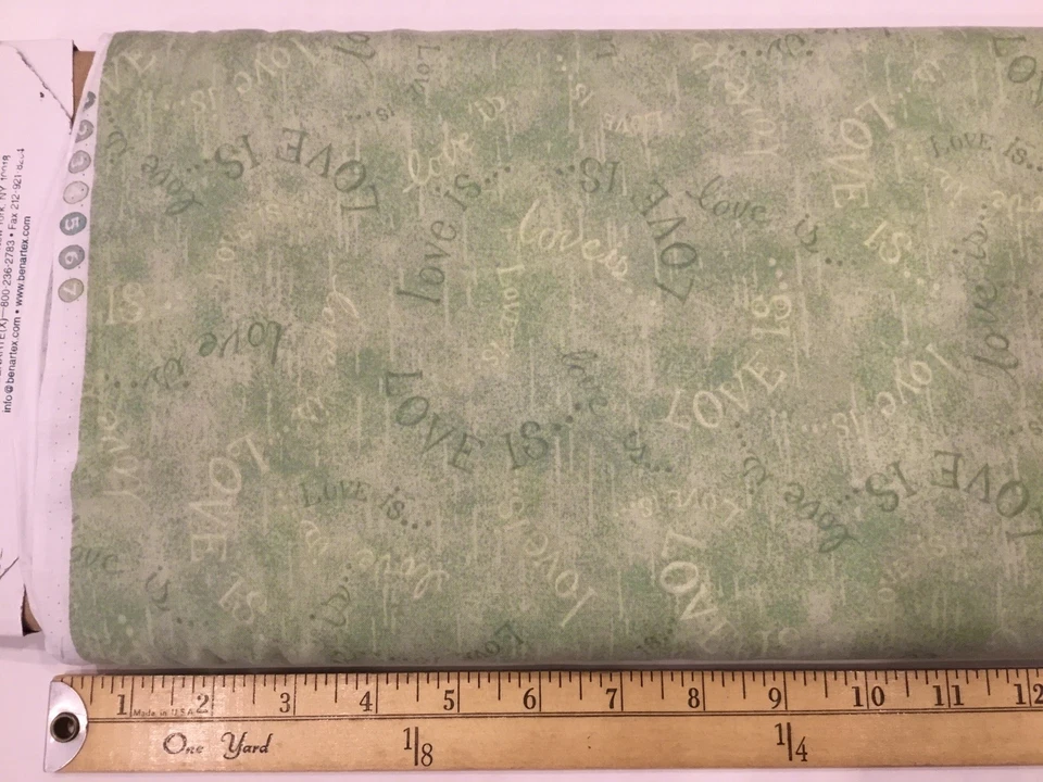 Tela Benartex Love Is # 03734-56 de Nancy Halvorsen Foto 1 de 1