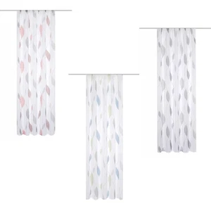 HOME BASICS Paolo Fertigschal Dekoschal Reihbandschal transparent bedruckt  - Bild 1 von 13