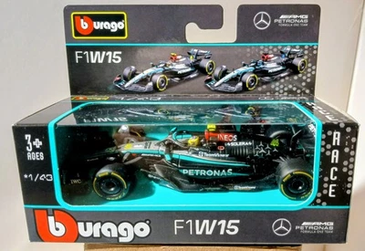 Bburago George Russell Mercedes AMG Fórmula 1 F1 W15 1/43 Diecast Coche Modelo NUEVO Foto 1 de 4