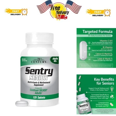 Comprimidos multivitamínicos Sentry Senior 125 unidades - Calidad probada para usted Foto 1 de 4