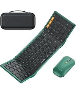 ProtoArc XKM01 Foldable Wireless Keyboard & Mouse For Travel, Rechargeable - Picture 1 of 8
