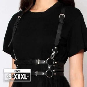 SizeSexy Arnés Cinturón Mujeres Cuero Lencería Pecho Arnés Corsé Arnés Corporal - Imagen 1 de 18