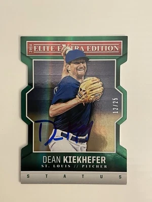 Dean Kiekhefer SIGNED 2014 Panini Elite Extra Edition Green Status /25 IP AUTO - Image 1 of 2