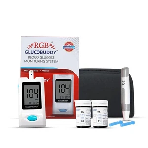 Blutzuckermessgerät Blutzucker Monitor Mit 50 Blutzuckermessgerät Streifen Gec - Bild 1 von 4