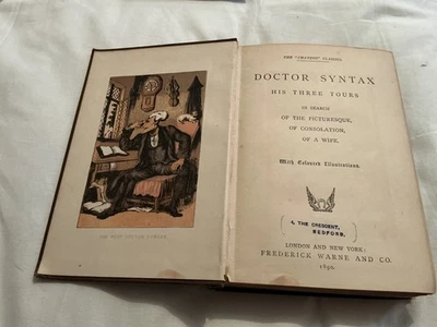 DOCTOR SYNTAX HIS THREE TOURS In Search of the Picturesque HB pub. F Warne 1890 - image 1 of 4