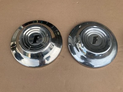 Two 1951 Ford Car Hubcaps "Dog Dish" 10 1/2" Diameter - Image 1 of 2
