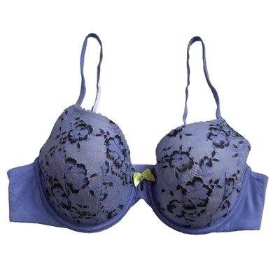 Sutiã Victorias Secret Body Forrado Cobertura Perfeita 36 C Renda Sexy Underwire Cup - Imagem 1 de 4
