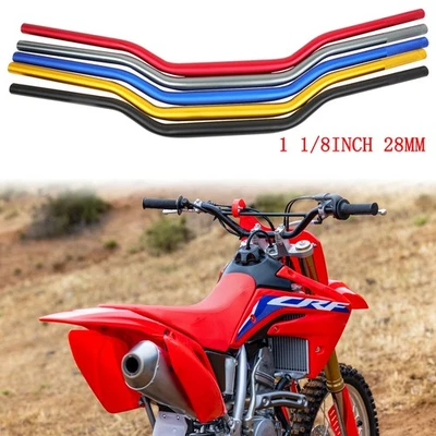 Manillar de moto de cross de 28 mm de 1-1/8" barra de grasa para Honda CR85R CR125R CR250R CR500R Foto 1 de 4