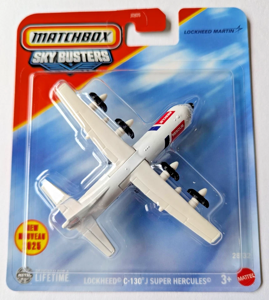 Matchbox 2025 Sky Busters | Lockheed C-130 J Super Hercules - Изображение 1 из 1