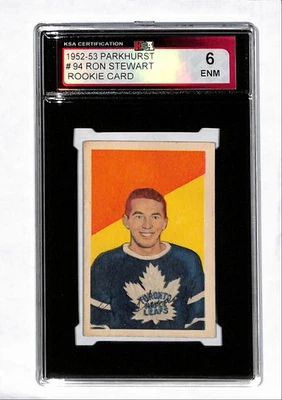 1952-53 Parkhurst Ron Stewart Rookie KSA 6 (DP) #94 Foto 1 de 2
