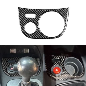 Kohlefaserkonsole Wasser Cup Halter Panel Trim Frame für Seat Leon MK2 2005-2012 - Picture 1 of 7