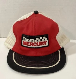 Vintage Team Mercury Snapback Made By Swingster Red Black & White Mesh - Picture 1 of 4