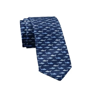 Shark Patterned Necktie Novelty Ties for Men Shark Tie Funny Neckties for Men - Picture 1 of 9
