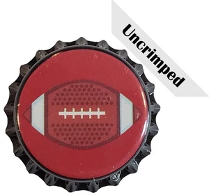 100 sauerstoffabsorbierende Bierflaschenverschlüsse Brauen Hausbrauen Fußball rot schwarz - Bild 1 von 9