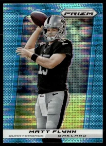 2013 Panini Prizm Prizms Blue Matt Flynn Oakland Raiders #90 - Picture 1 of 2