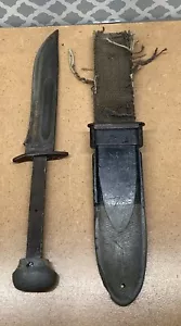 VINTAGE WW II PAL RH36 US Navy Fighting Knife & USN MK-1 Sheath Read Description - Picture 1 of 15