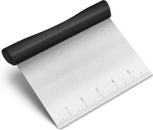 Bench Scraper, Stainless Steel Dough Scraper, Pastry Scraper, Pizza and Dough Cu - Picture 1 of 12