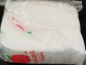 125125-S Original Apple Bags 1.25" x 1.25" Reclosable 1,000 Baggies CLEAR - Picture 1 of 1
