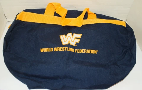 Vintage World Wrestling Federation Duffle Bag 1988 Double Sided WWF RARE Titan Cover