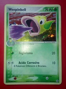 Pokemon Card Weepinbell Ex rossofuoco e verdefoglia Reverse Holo 51/112 Ita - Foto 1 di 2