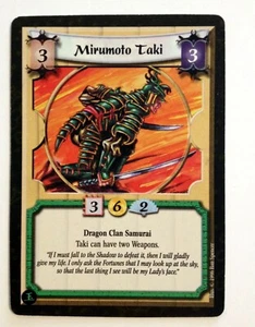 Mirumoto Taki L5R Legend of the Five Rings CCG Fire and Shadow - Picture 1 of 1