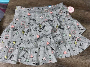Justice sz 12 dance diamond Heart music ruffle skirt Skirt shorts 80’s Style - Picture 1 of 5