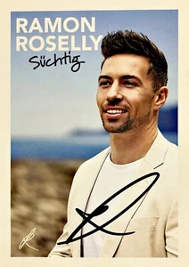 Autogramm Ramon ROSELLY SÜCHTIG Schlager DSDS bei Dieter Bohlen handsigniert Xyz - Bild 1 von 2