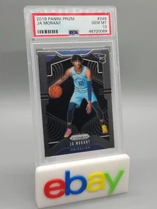 2018 PANINI PRIZM #249 MEMPHIS GRIZZLES JA MORANT ROOKIE RC PSA 10 GEM MINT - Picture 1 of 2