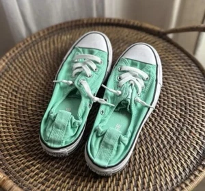 Converse All Star Womens Low Top Elastic Back Sneakers Canvas Size 7 - Picture 1 of 6